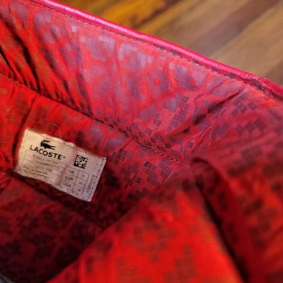 LACOSTE Rain Boots Red Women's Size 8 - Picture 11 of 15